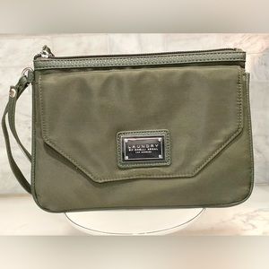 Laundry by Shelli Segal Muted Army‎ Green Nylon Wristlet